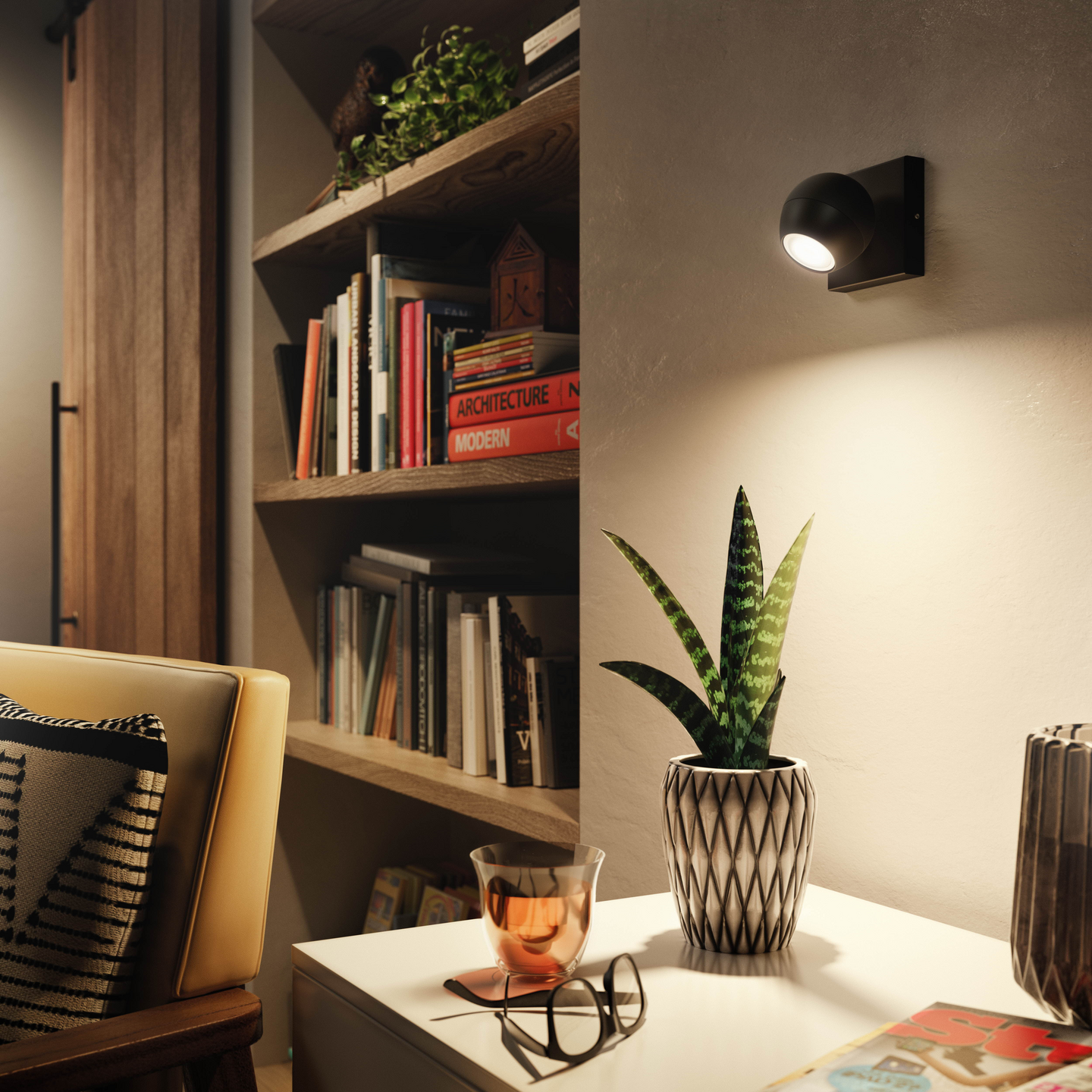 Kohdevalaisin Philips Hue Buckram musta 5W 230V