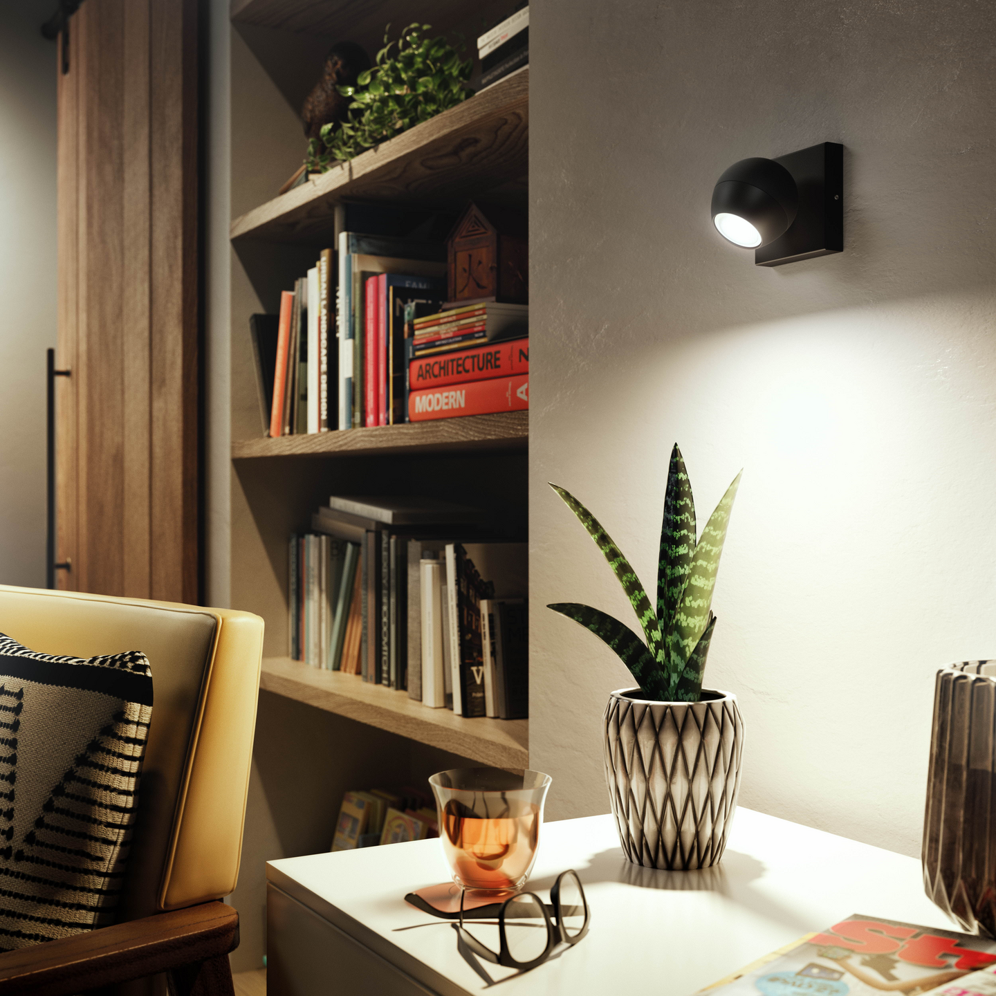 Kohdevalaisin Philips Hue Buckram musta 5W 230V