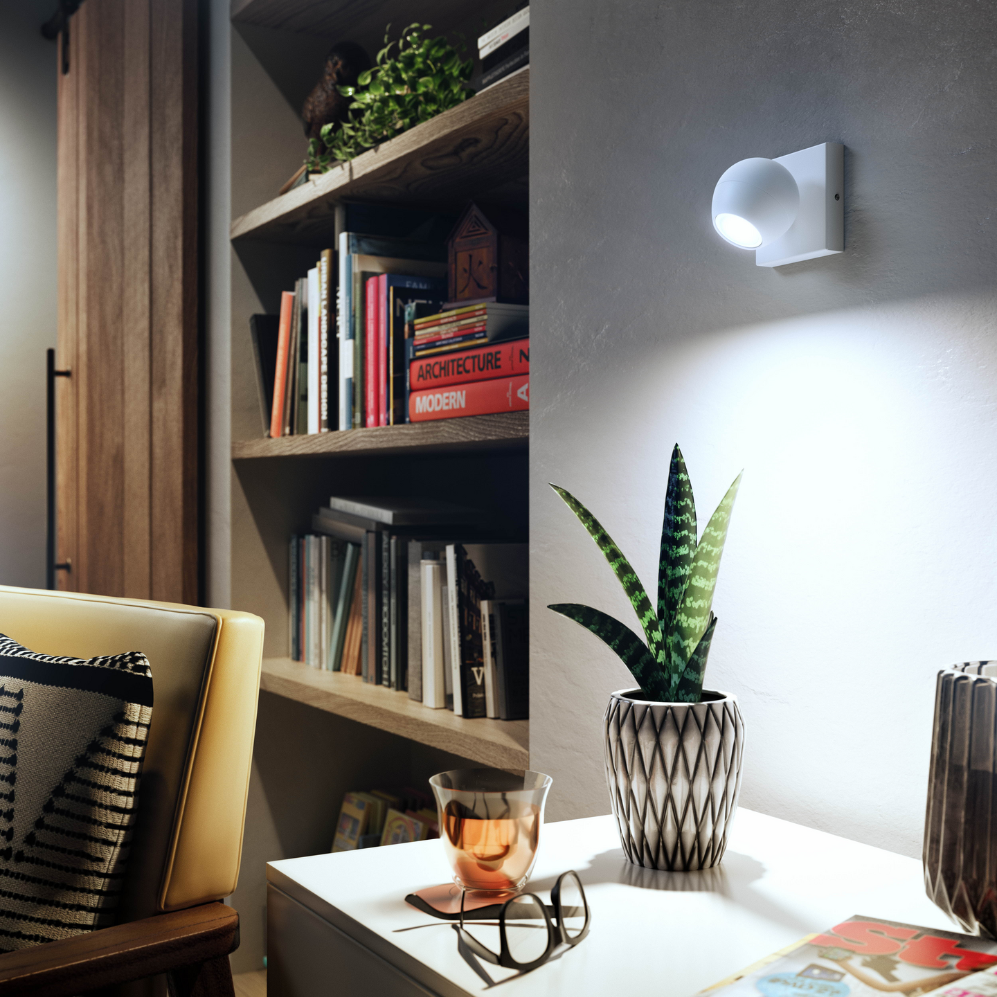 Kohdevalaisin Philips Hue Buckram valkoinen 5W 230V