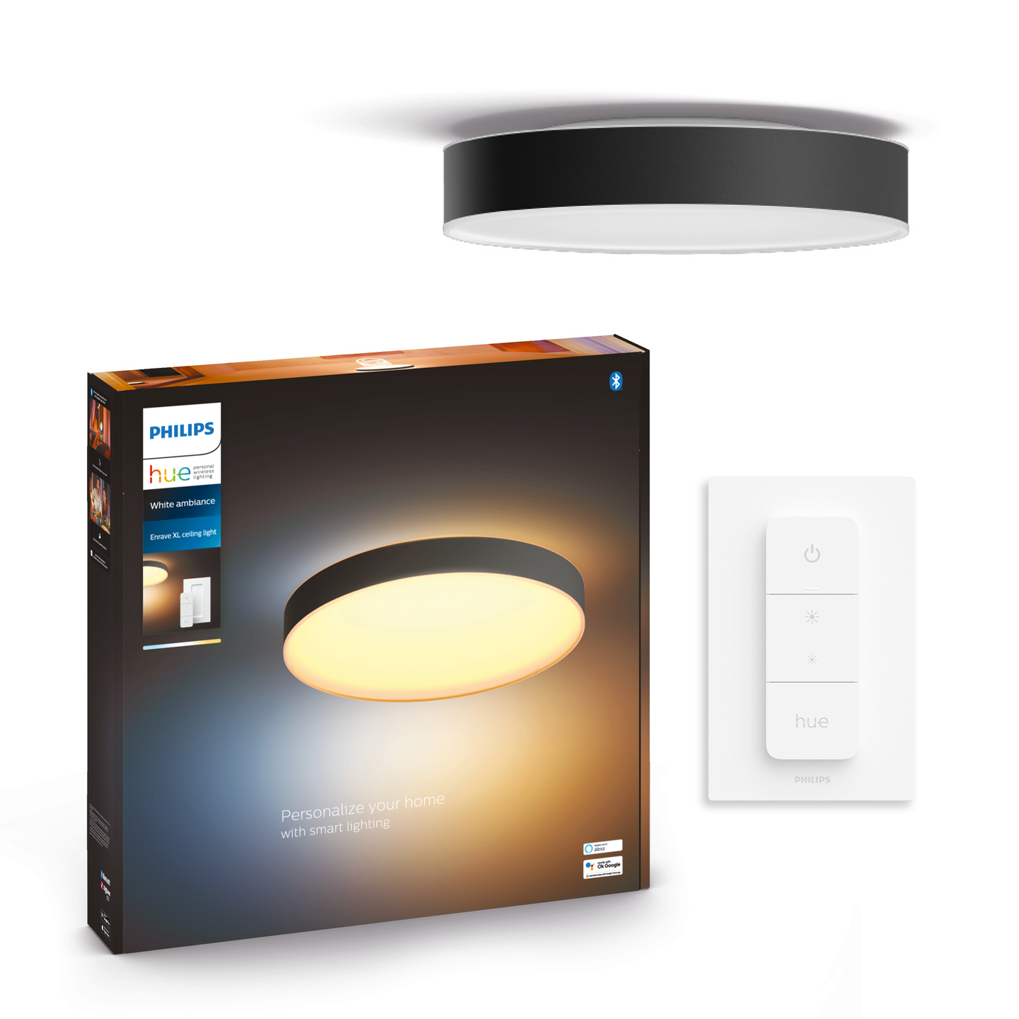 Kattovalaisin Philips Hue Enrave XL musta