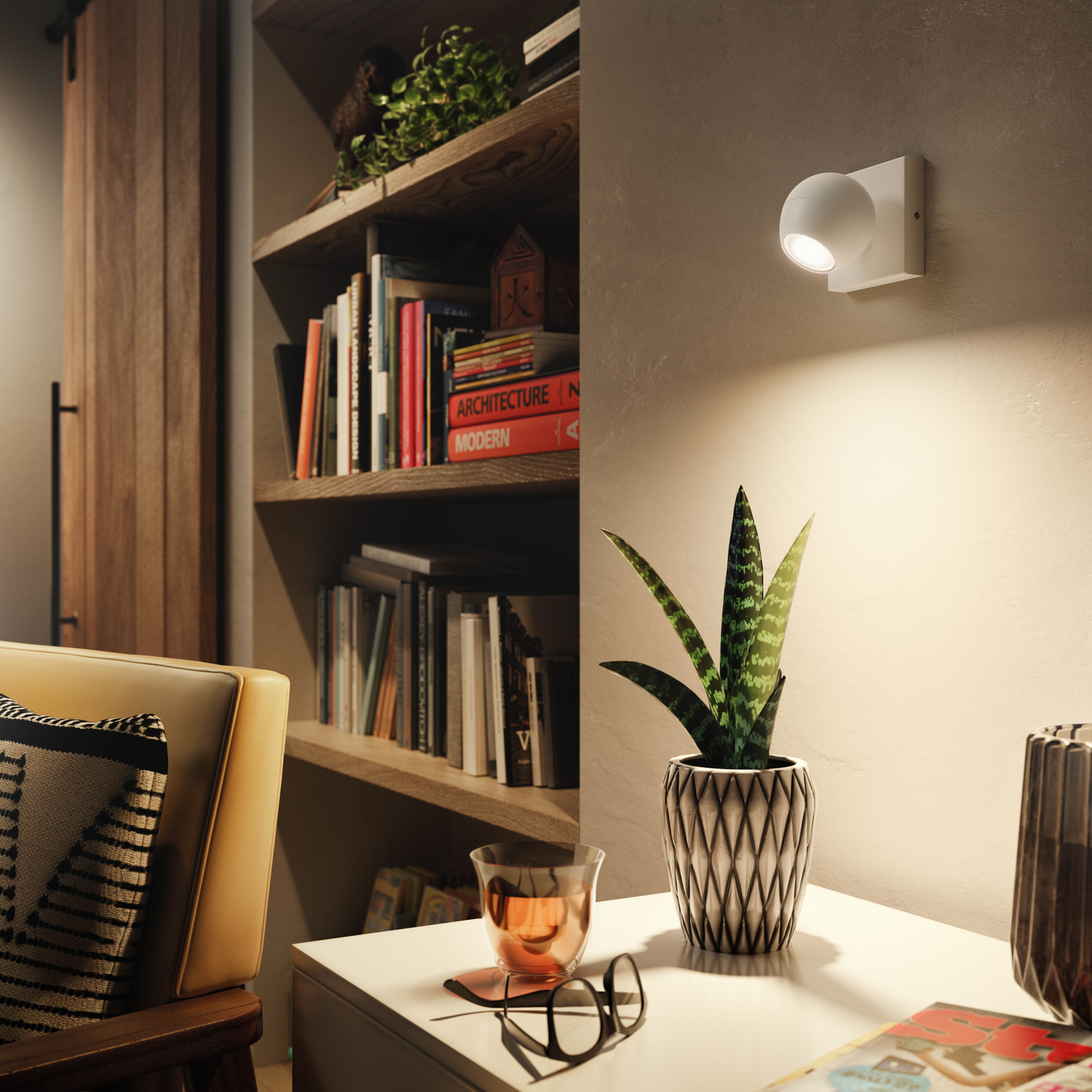 Kohdevalaisin Philips Hue Buckram valkoinen 5W 230V