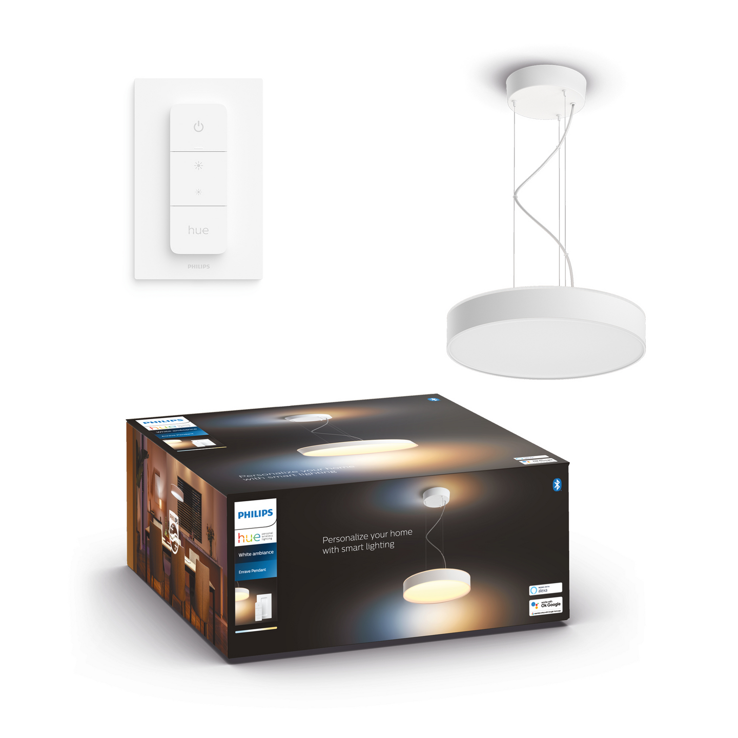 Riippuvalaisin Philips Hue Enrave valkoinen