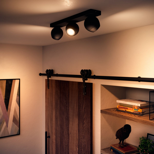 Kohdevalaisin Philips Hue Buckram musta 3x5W 230V