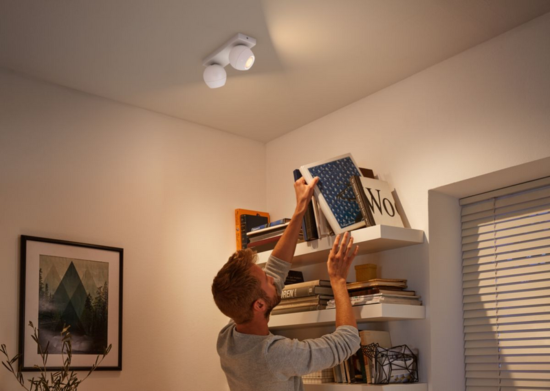 Kohdevalaisin Philips Hue Buckram valkoinen 2x5W 230V