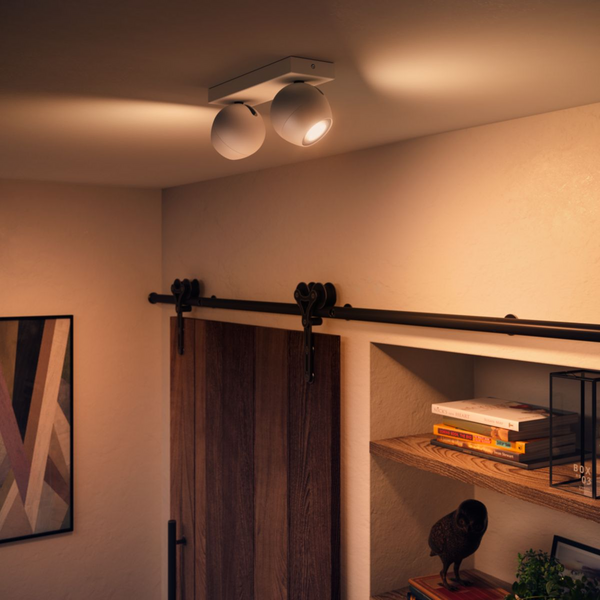 Kohdevalaisin Philips Hue Buckram valkoinen 2x5W 230V