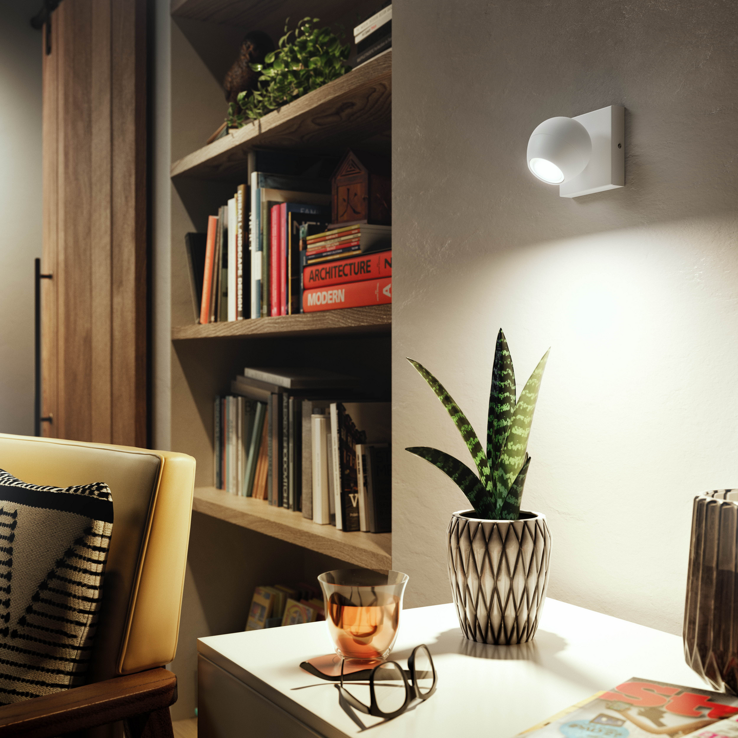 Kohdevalaisin Philips Hue Buckram valkoinen 5W 230V