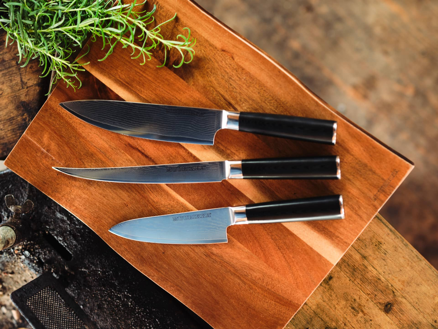 Kokkiveitsi Muurikka Pro Damascus