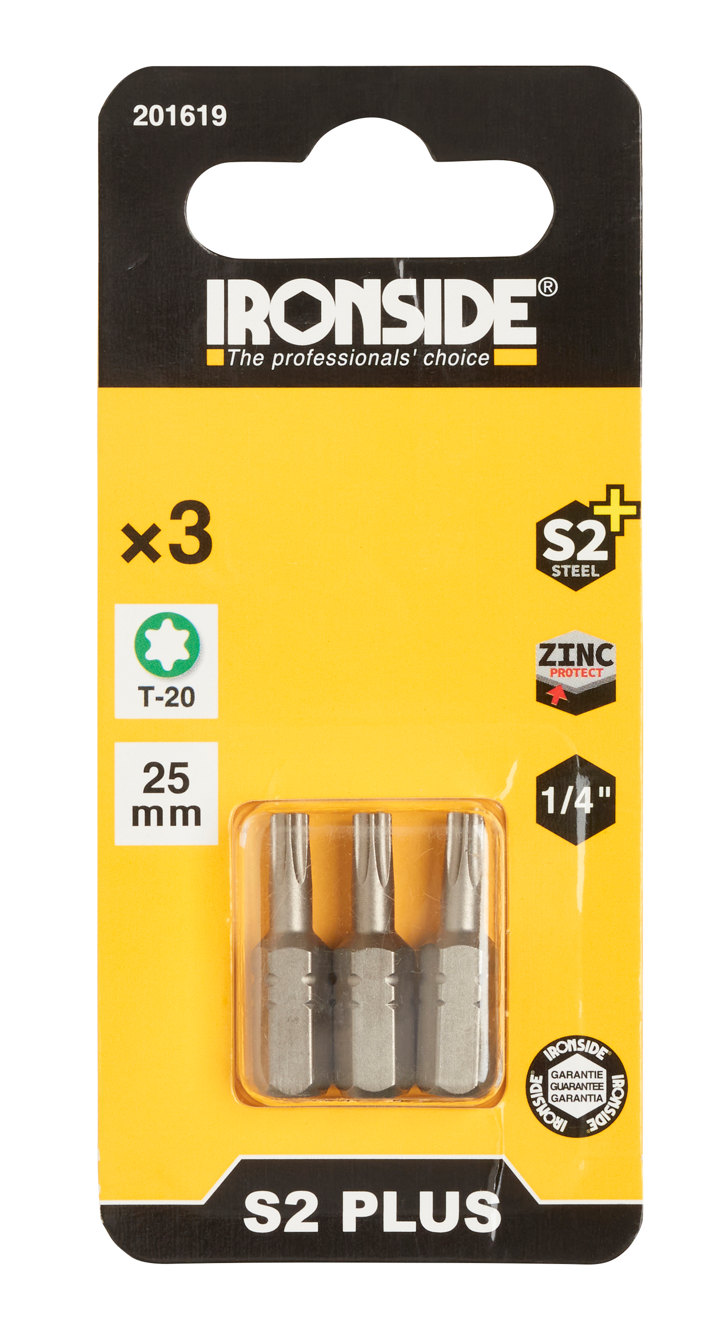 SKRUVBIT TORX20 25MM 3DEL IRONSIDE