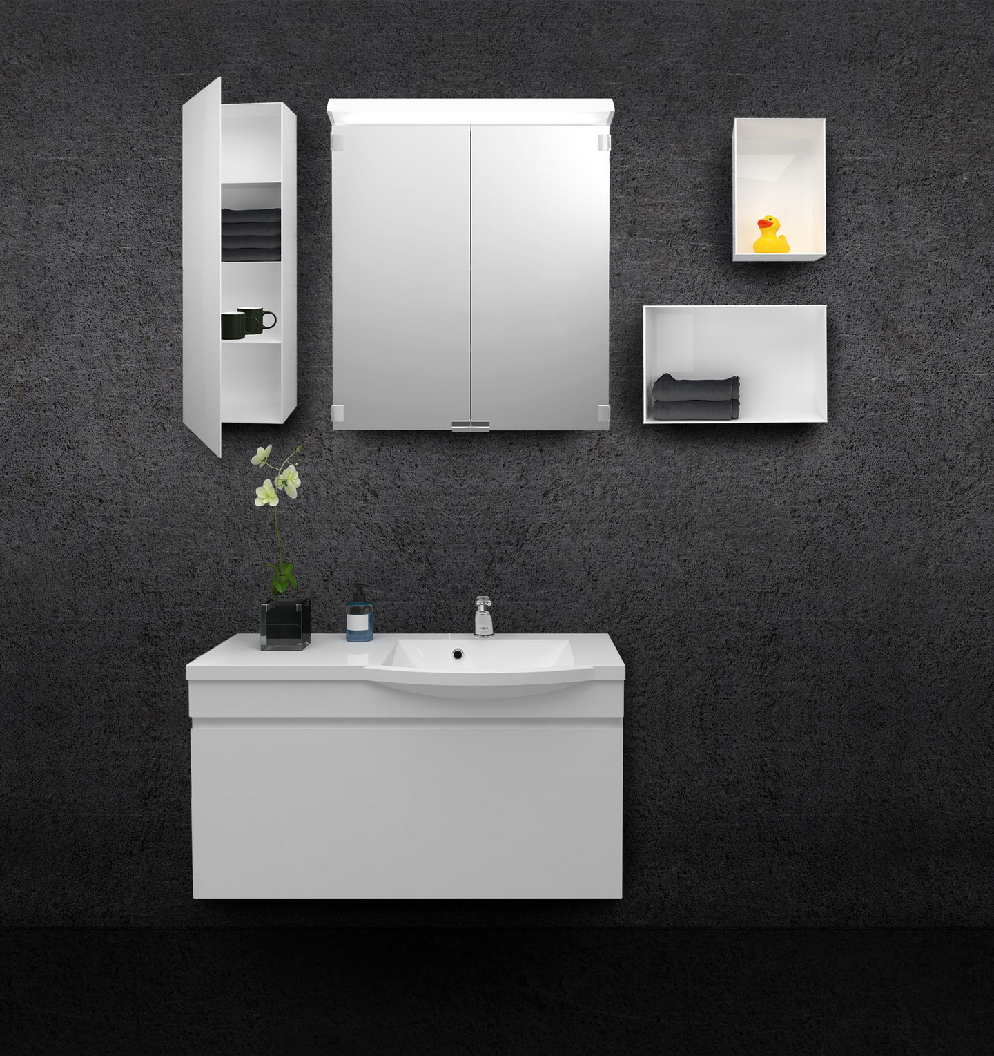 Allaskaappi Polaria Laval 900 oikea valkoinen