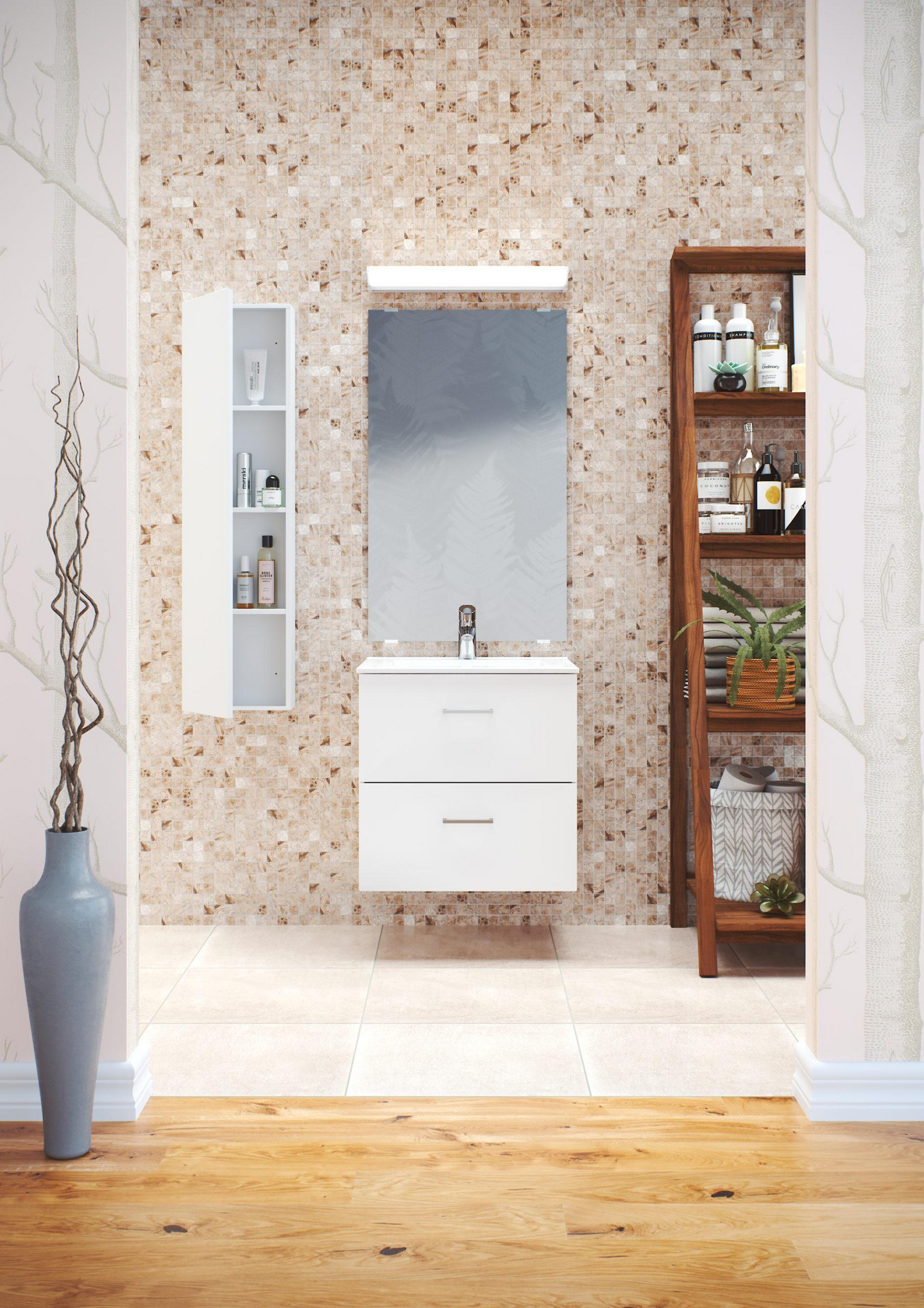 TVÄTTSTÄLL POLARIA NOVAL 500 VIT