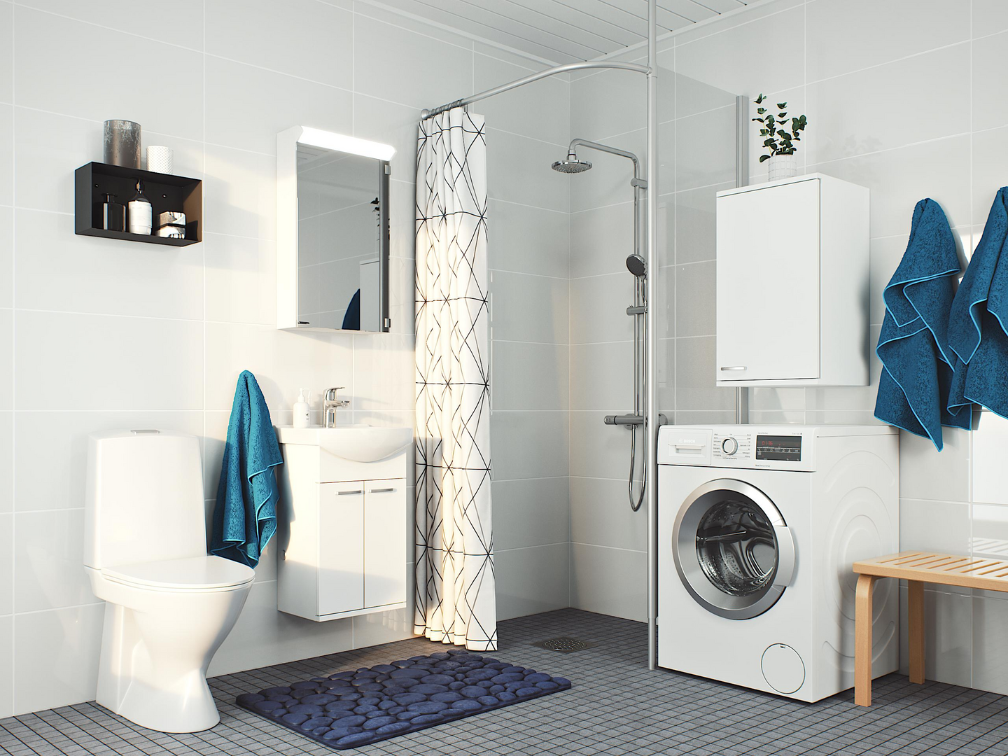 Pyykkikaappi Polaria PYK 500/700 oikea