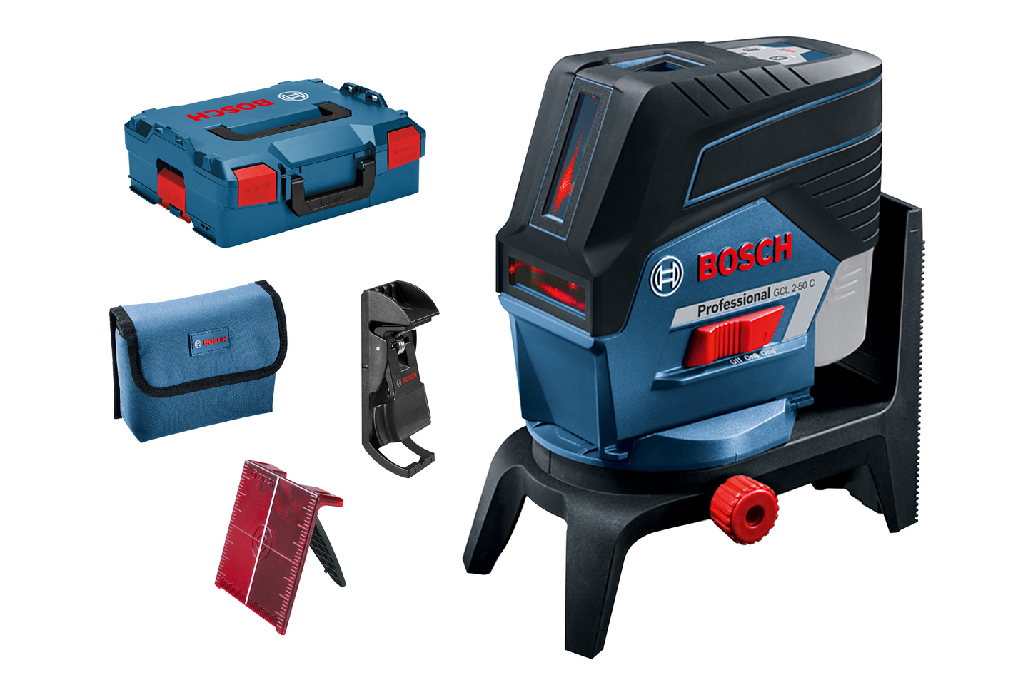 KOMBILASER BOSCH GCL 2-50 12V RM2 L-BOXX