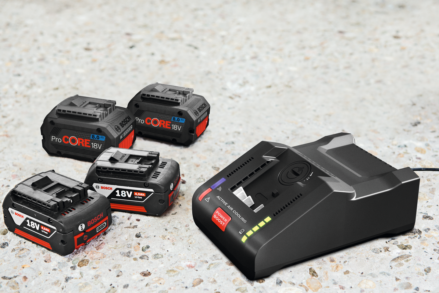 Aloituspakkaus Bosch ProCore 18V 2x12,0Ah + GAL 18V-160 C