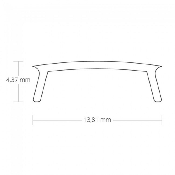 Valoprofiili/-nauha Galaxy Profiles kansi C32 200cm musta