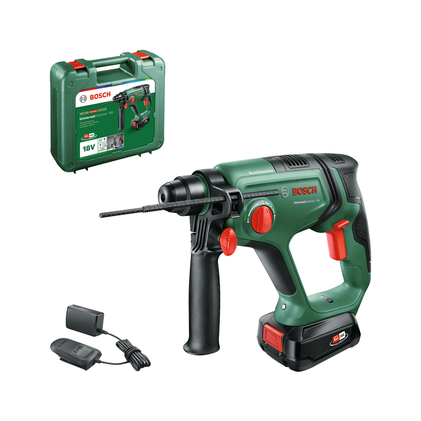 Akkuporavasara Bosch UniversalHammer 18V 1x2,5Ah
