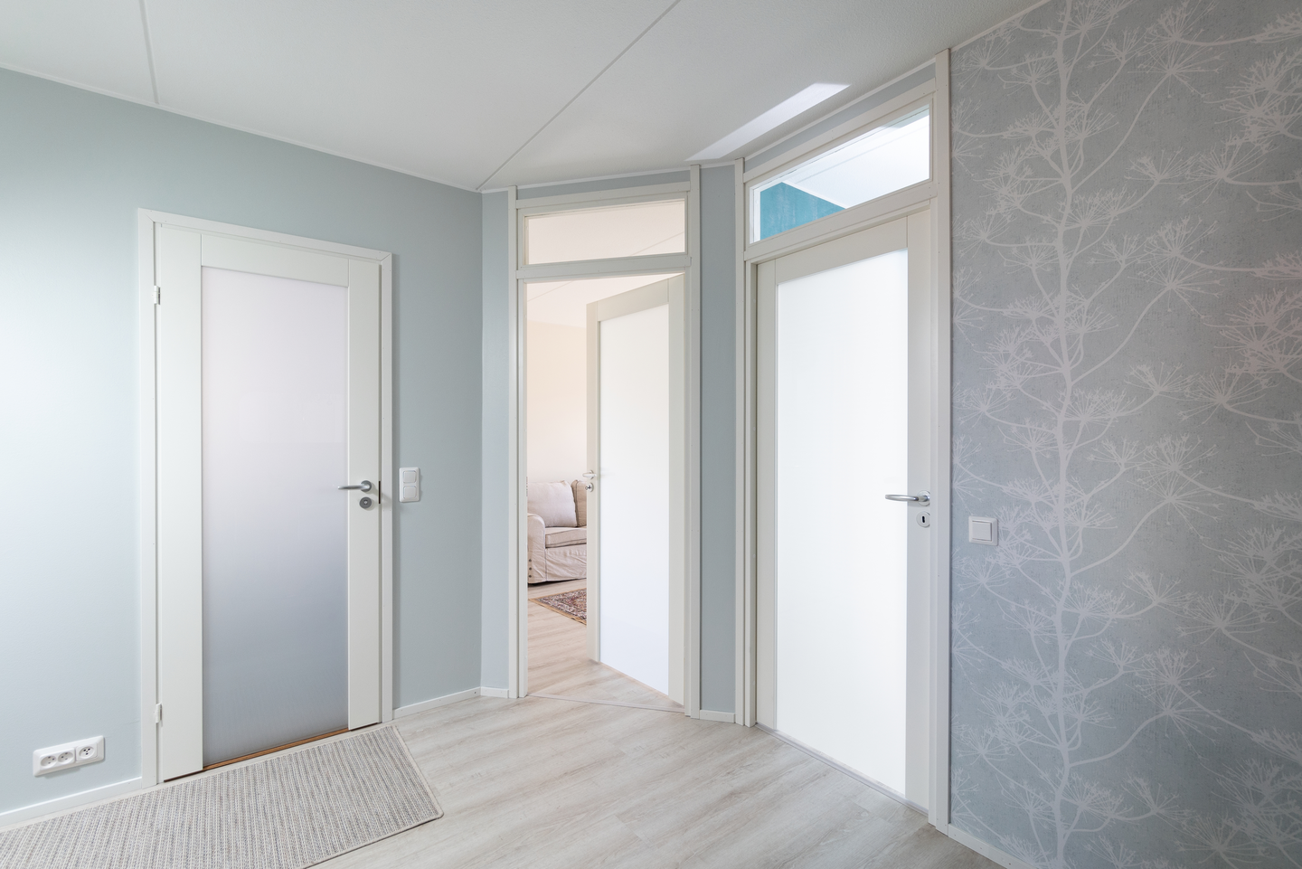 Sisäovi Swedoor Unique Spa 500 massiivikehys valkoinen opaali satiini