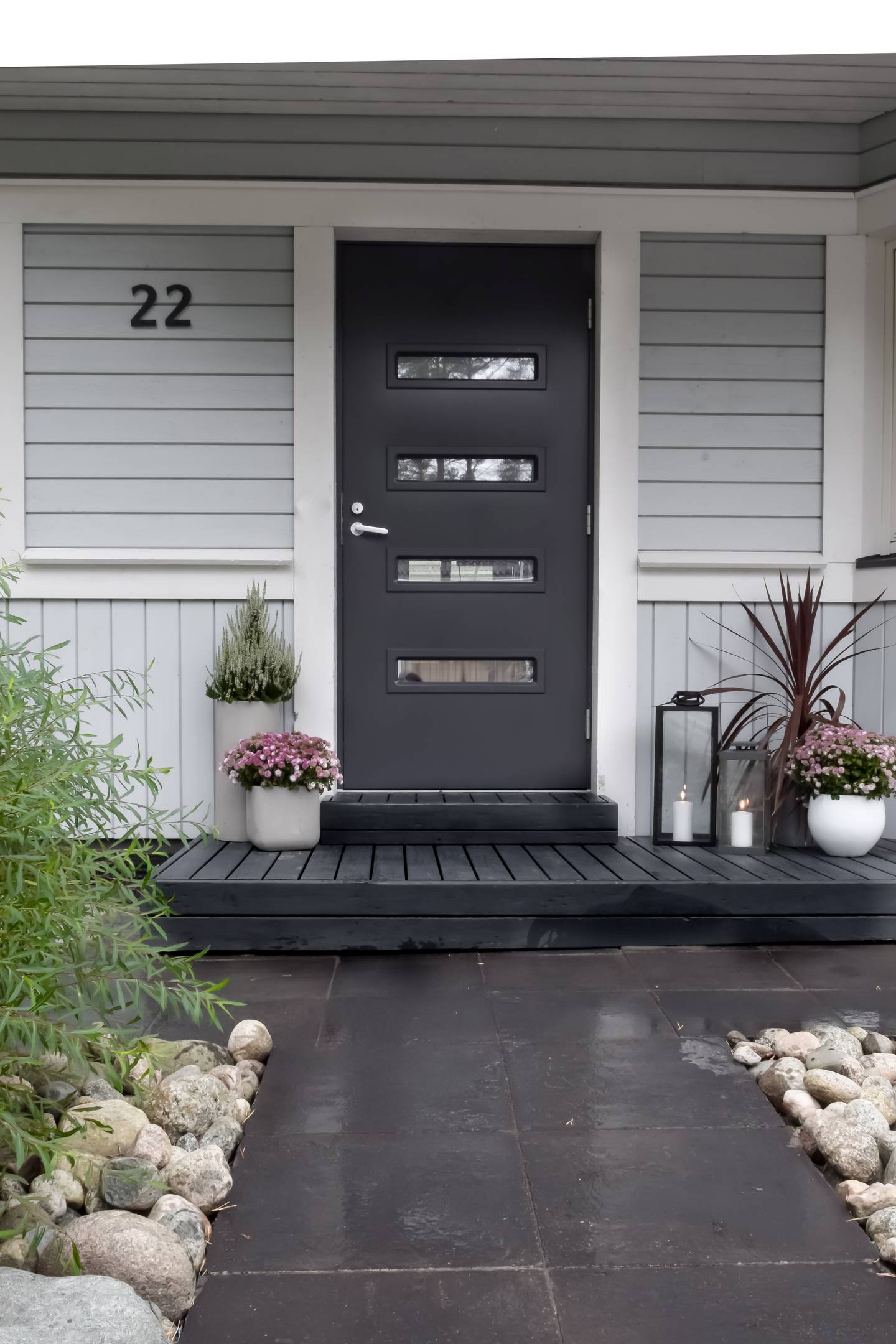 Ulko-ovi Swedoor ECO Salton 10x21 valkoinen