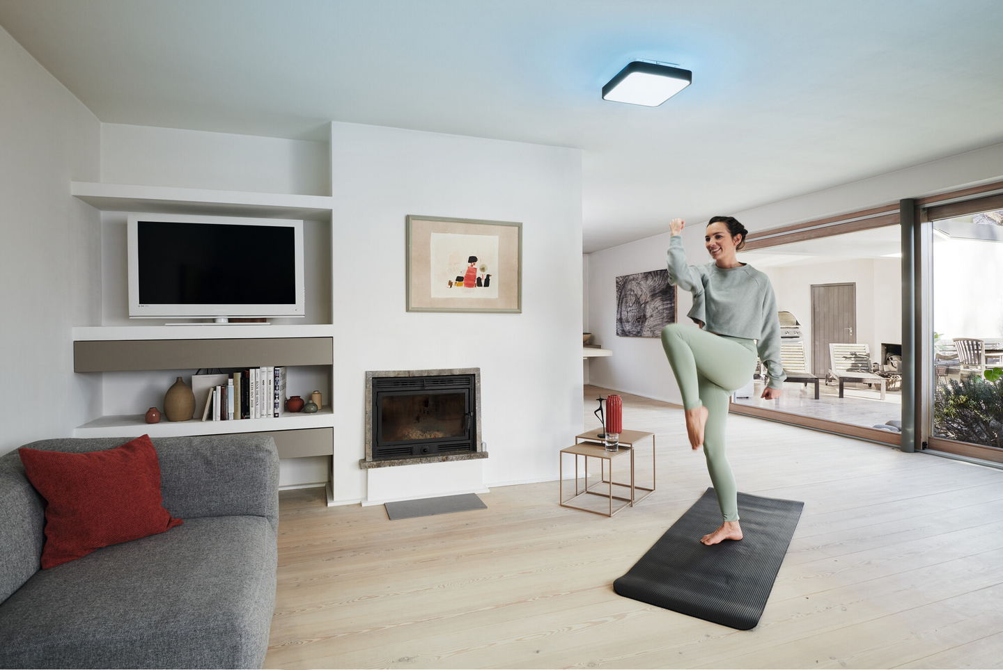 Led-kattovalaisin LEDVANCE SMART+ WiFi Orbis 350x350mm RGBTW 2800lm musta