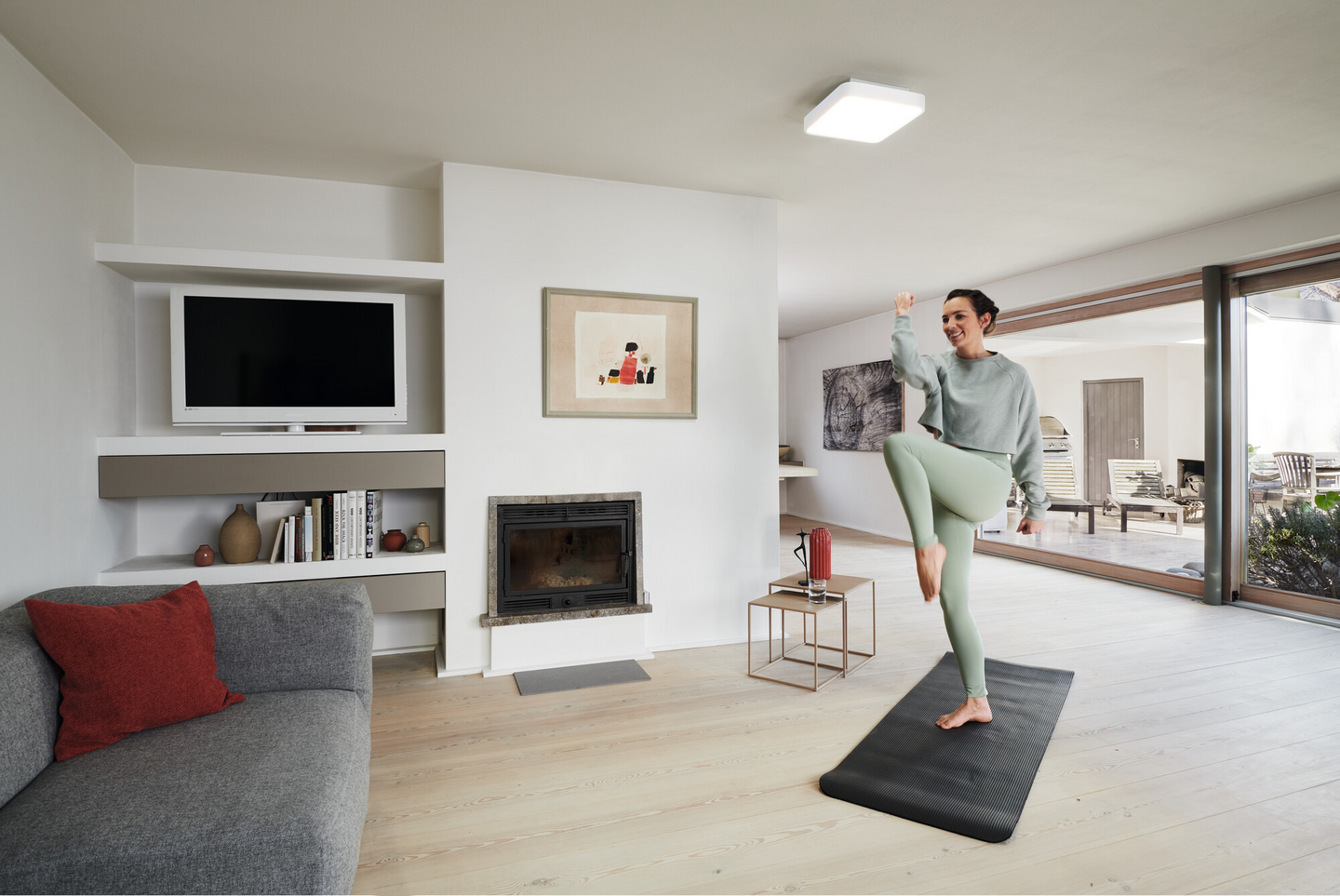 LED-kattovalaisin LEDVANCE SMART+ WiFi Orbis 350x350mm RGBTW 2800lm valkoinen