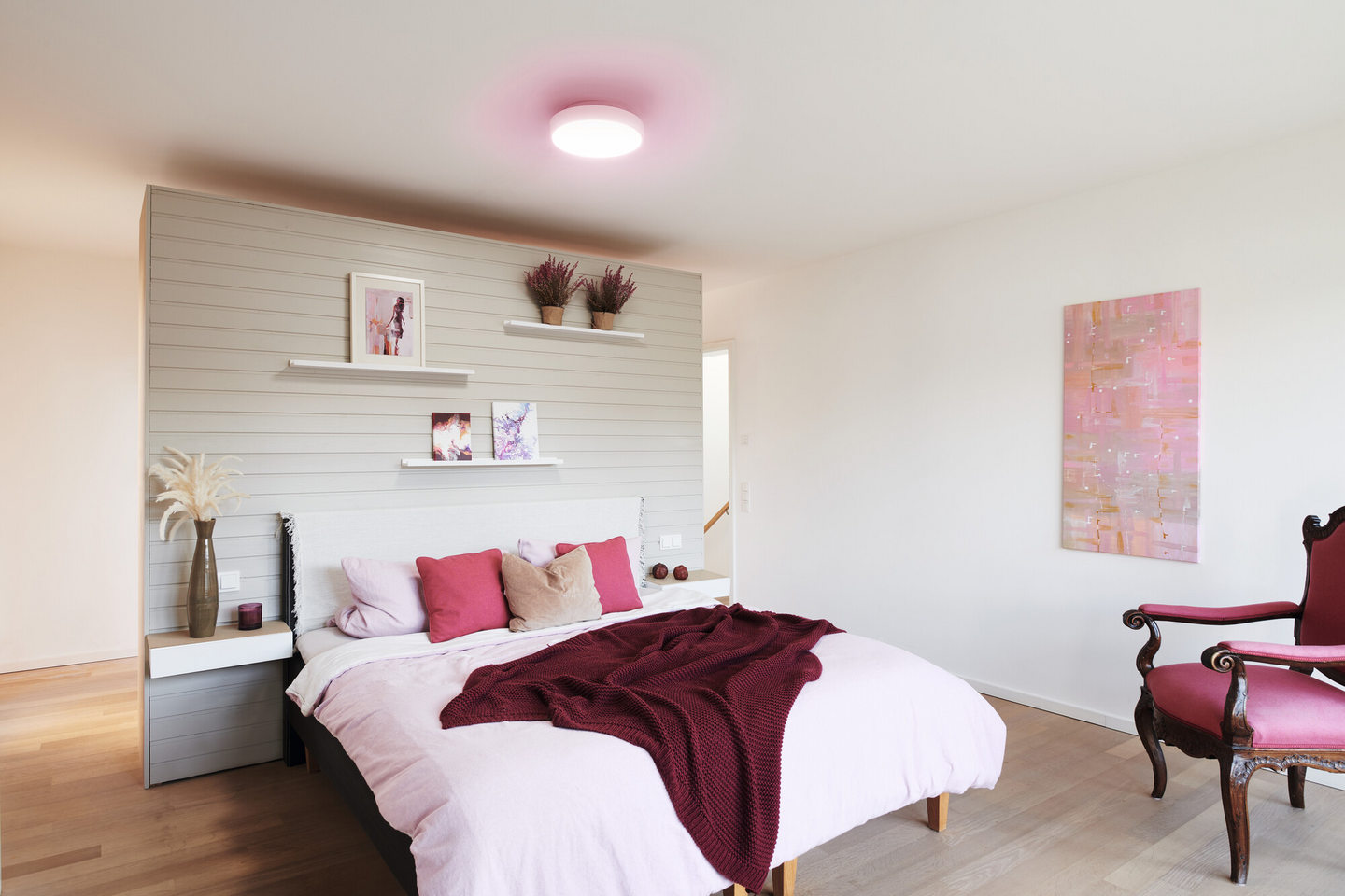 LED-kattovalaisin LEDVANCE SMART+ WiFi Orbis 350mm RGBTW 2400lm valkoinen