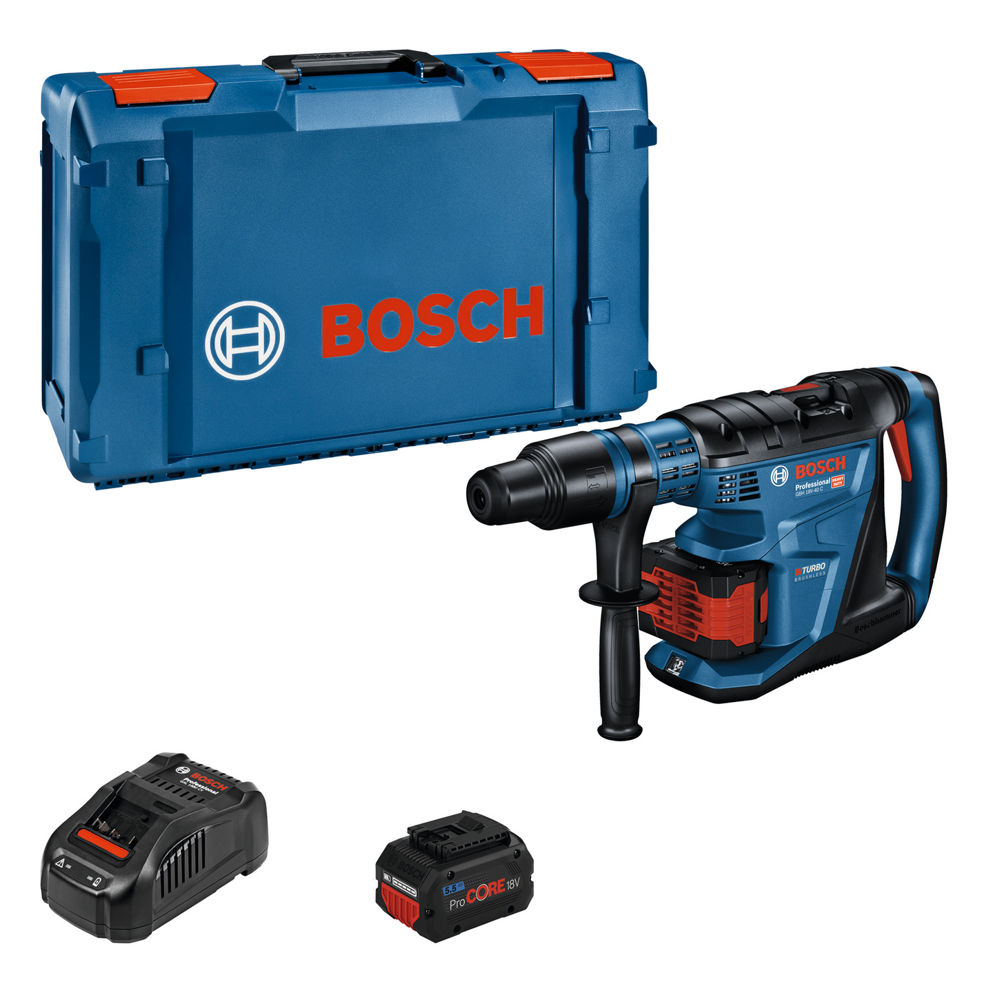 Akkuporavasara Bosch GBH 18V-40 C 2x5,5Ah ProCore XL-Boxx