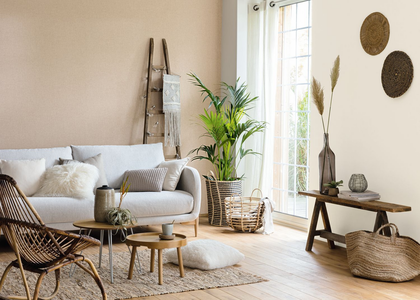 Tapetti Linne 2 Linen 68521400 10,05m vinyyli/kuitu