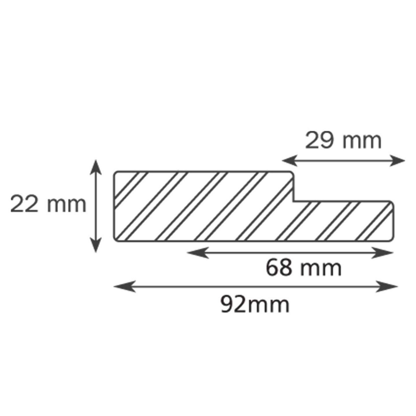 Kynnys Swedoor 650 92x29 15M lakattu tammi kyntteellinen