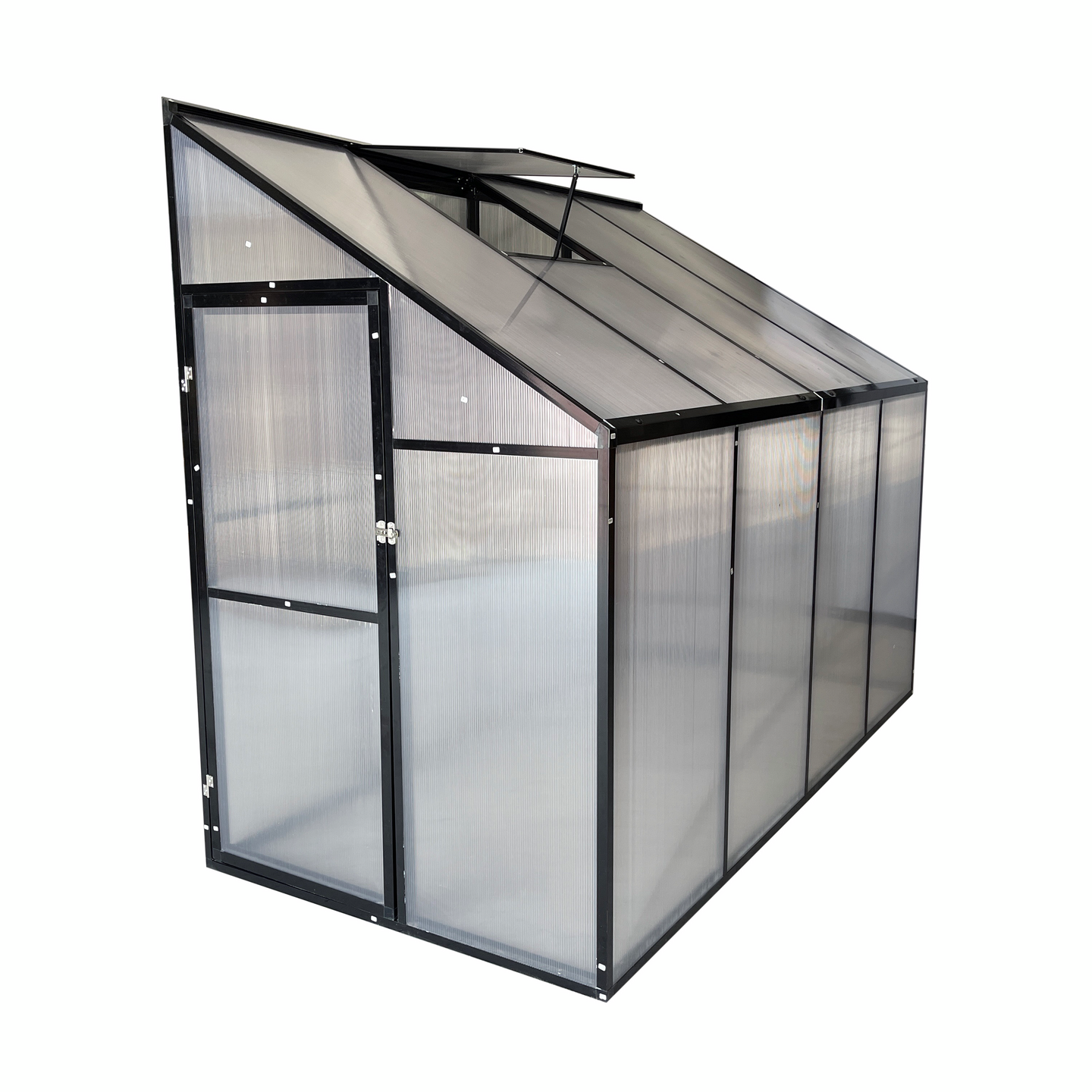 Seinäkasvihuone Goodiy 242x122x195cm musta