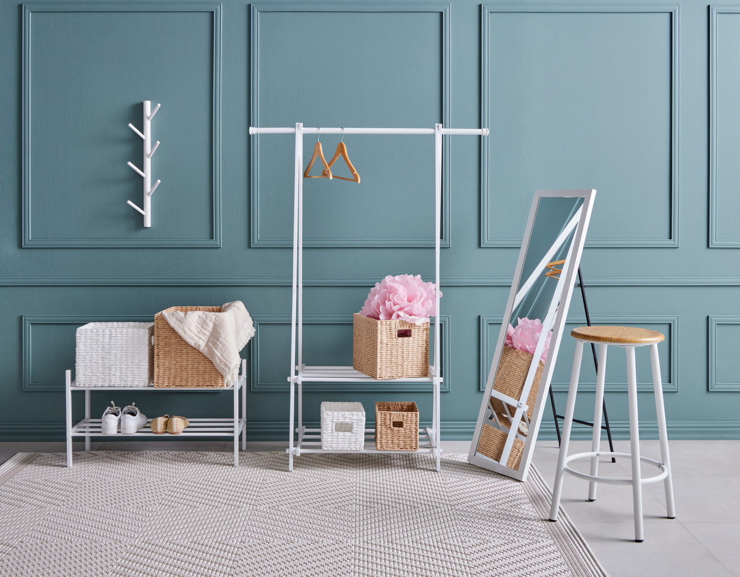 Sisä- ja ulkomatto Cello Tilda 200x290cm valkoinen