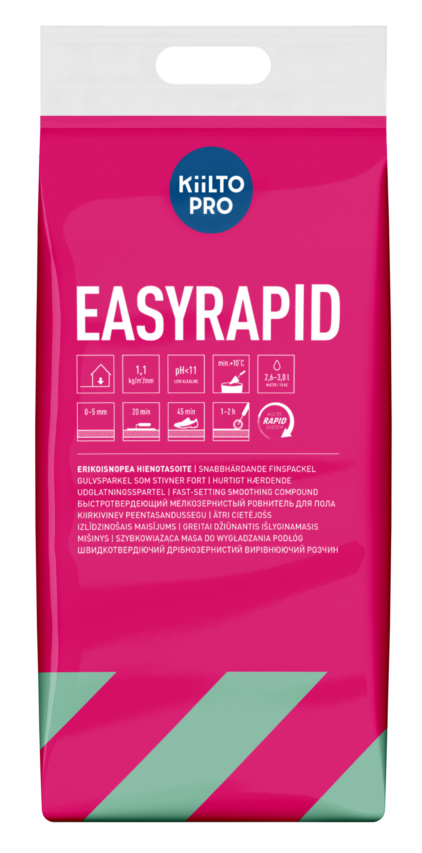 Kiilto Pro Easyrapid Pikatasoite 0–5mm 10kg