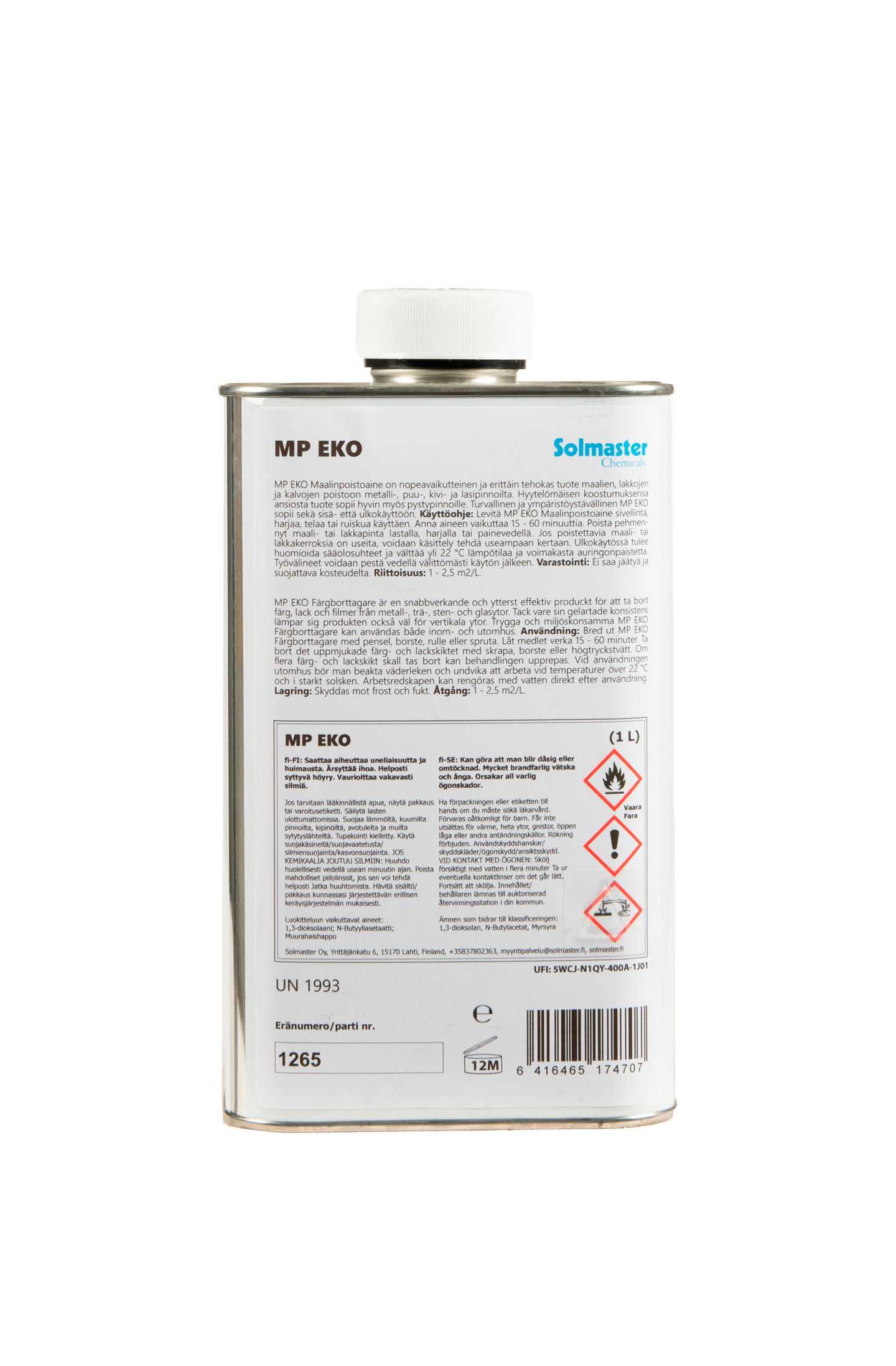 Maalinpoisto MP EKO Solmaster 1l