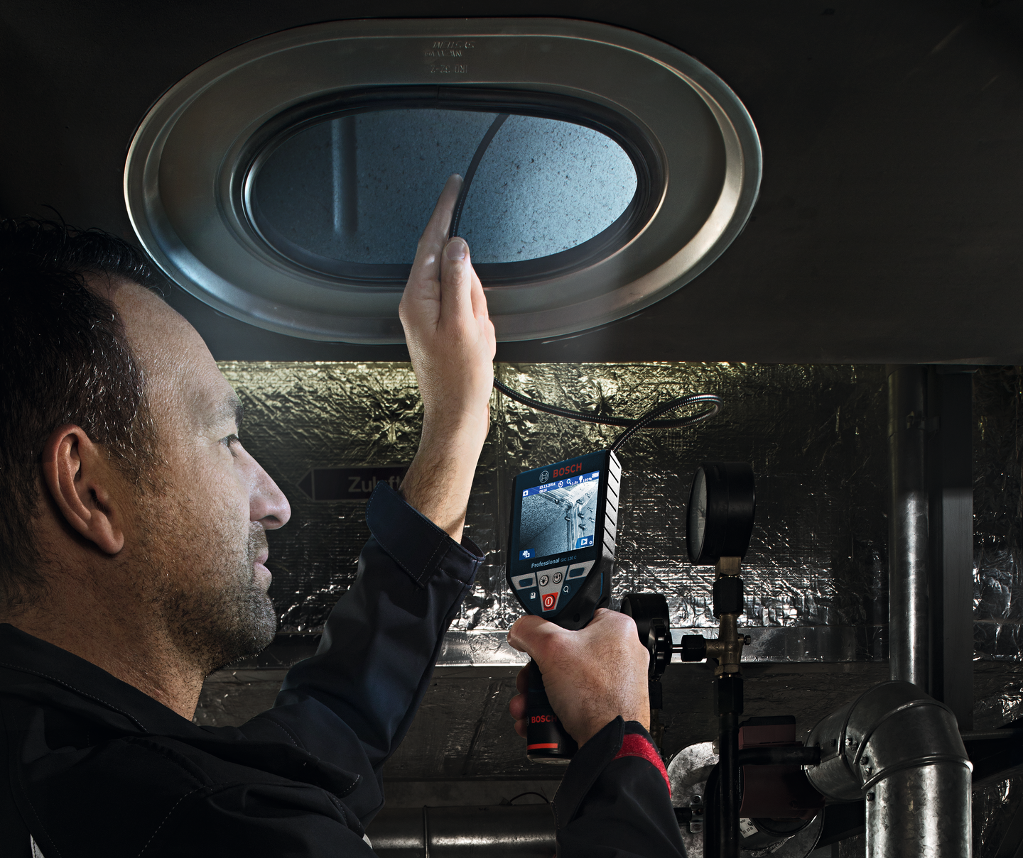 Tarkastuskamera Bosch GIC 120 C 12V 1x1,5Ah