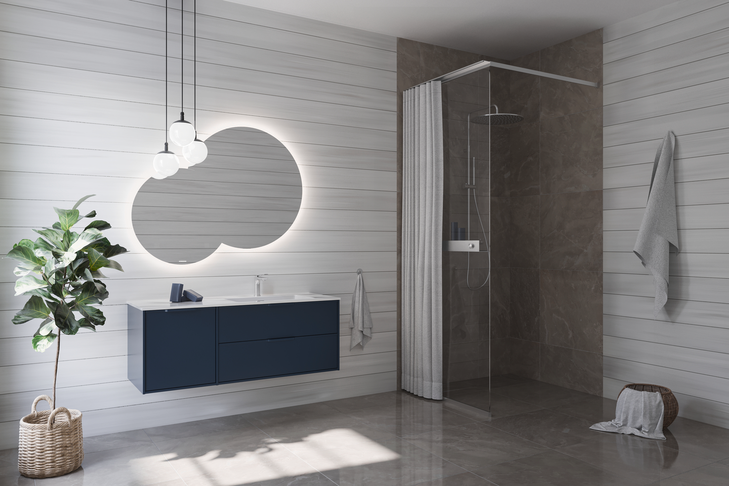 PENDELBELYSNING SVEDBERGS KLOT OPAL 15X15X20CM