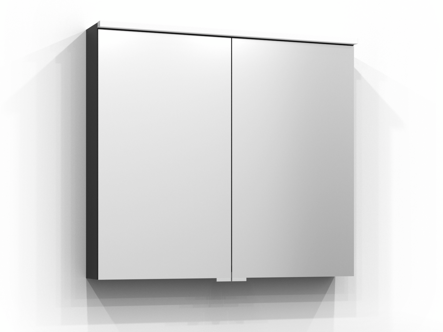 Peilikaappi Svedbergs Sarek 80 musta tammi LED pesuallasvalo vikavirtakytkin