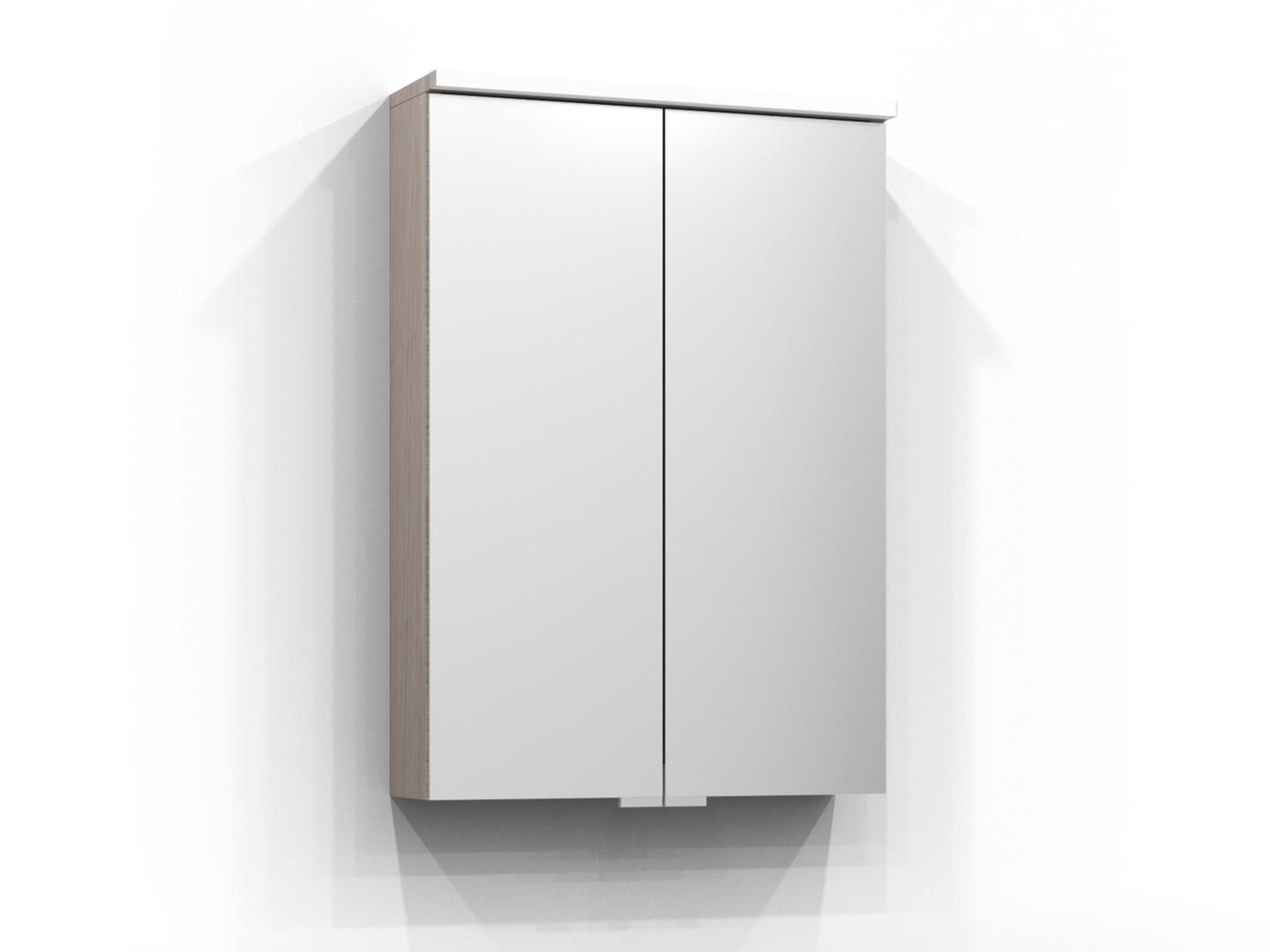 Peilikaappi Svedbergs Sarek 50 valkotammi LED pesuallasvalo vikavirtakytkin