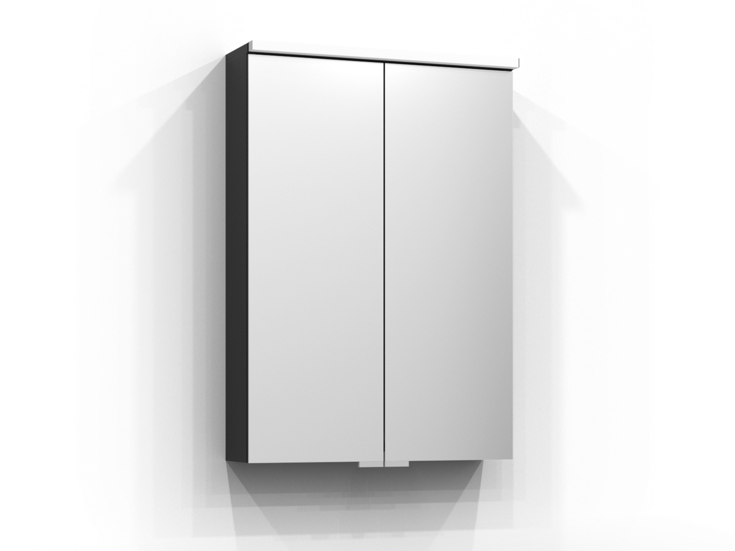 Peilikaappi Svedbergs Sarek 50 musta tammi LED pesuallasvalo vikavirtakytkin