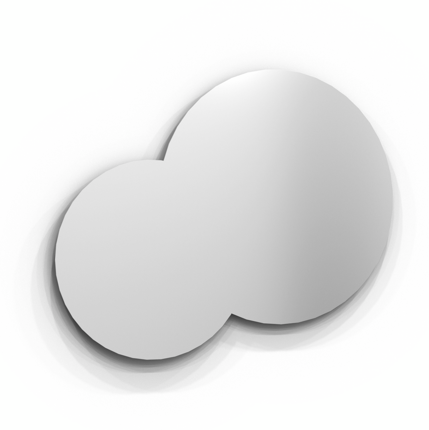 SPEGEL SVEDBERGS VALJE RUND DUBBEL, D60+D80 LED 112X3,4X89,7CM