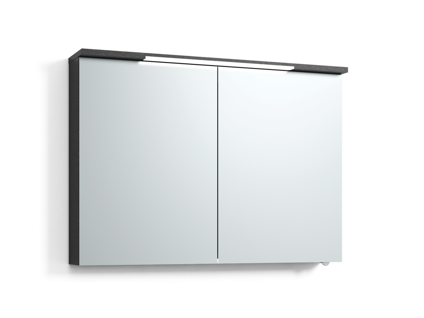 Peilikaappi Svedbergs Skuru 100 musta tammi LED vikavirtakytkin