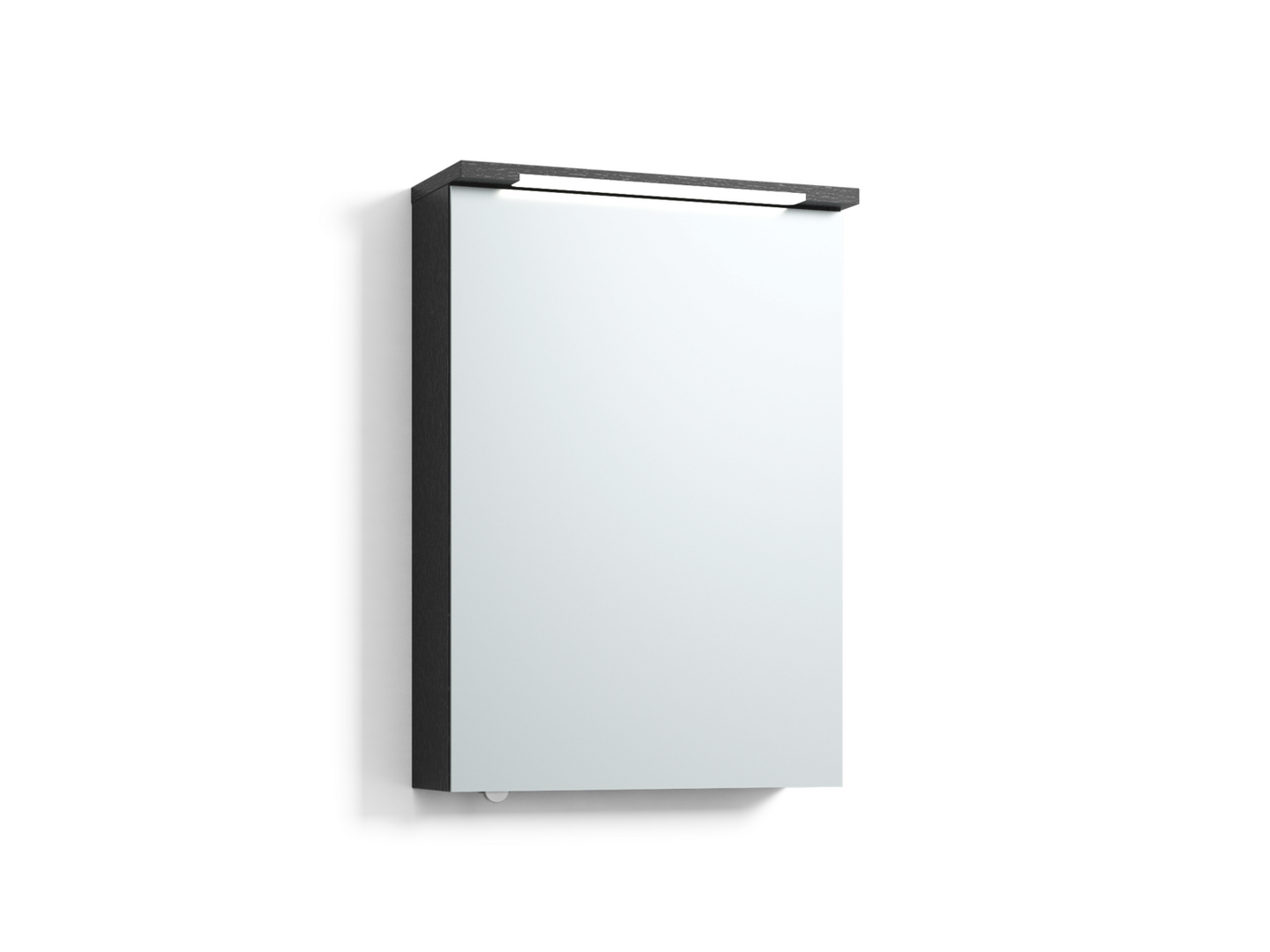 Peilikaappi Svedbergs Skuru 50 musta tammi LED vikavirtakytkin