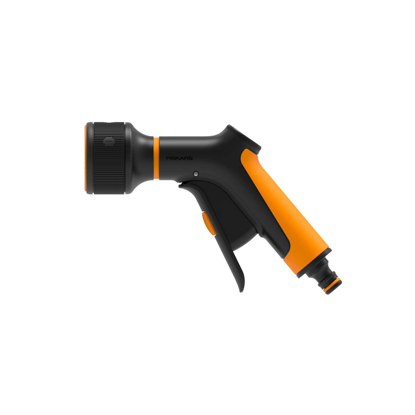 Kastelupistooli Fiskars CF 3 suihkulla