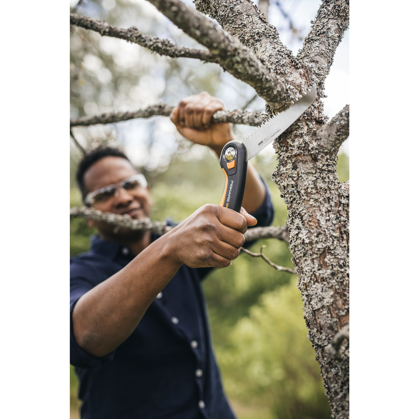 Puutarha- ja retkisaha Fiskars Plus taitettava SW68