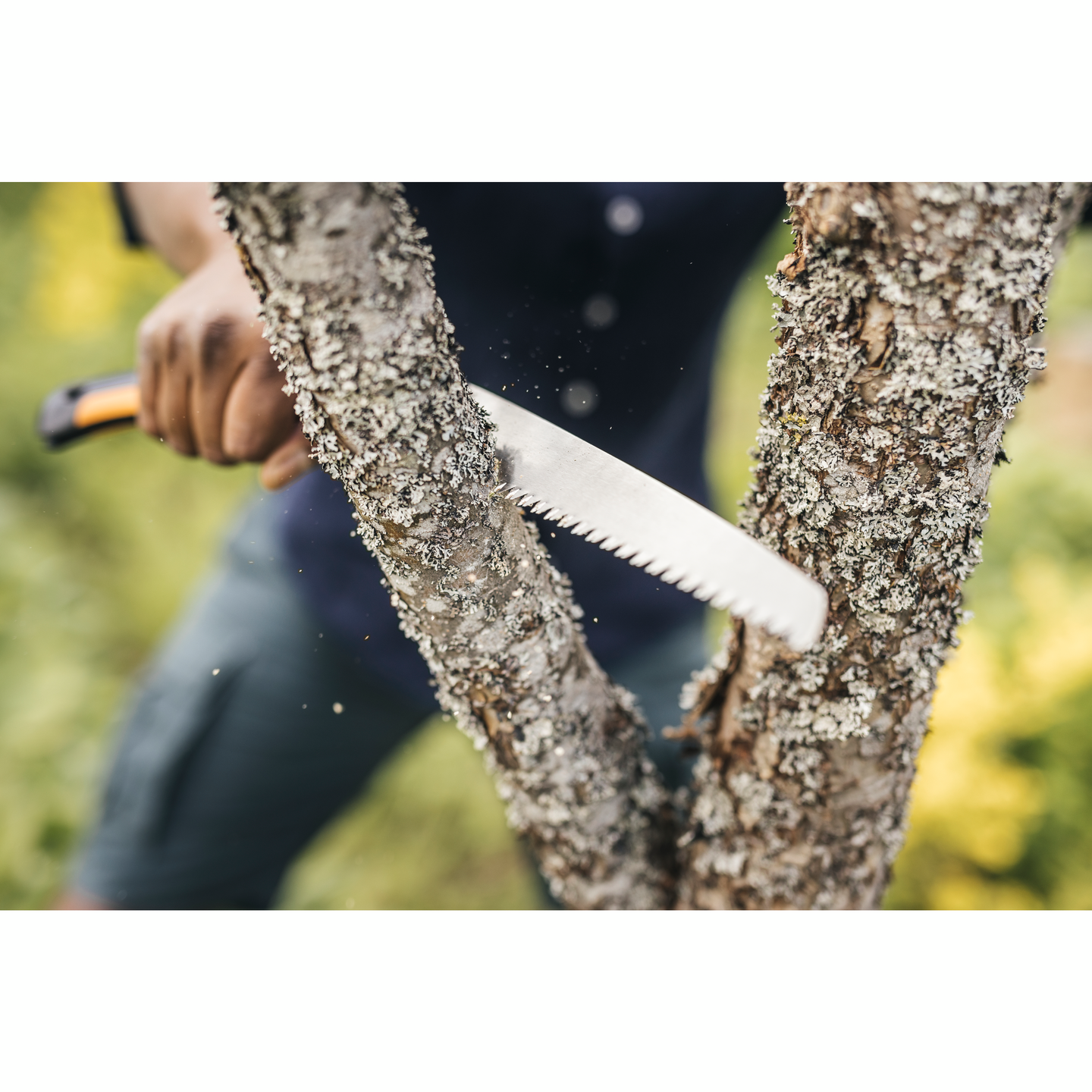 Puutarha- ja retkisaha Fiskars Plus taitettava SW69