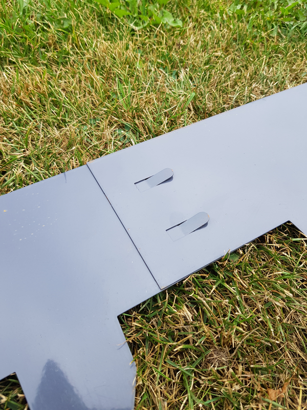 Nurmikon rajausreuna metallinen Cello 100 x 16 cm tummanharmaa