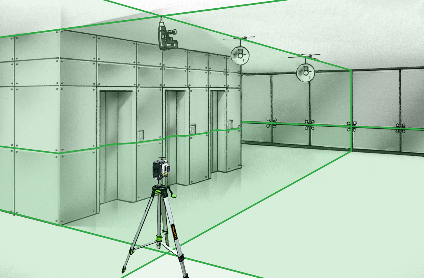 Linjalaser Laserliner CompactPlane 3G Pro