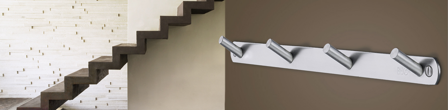 Koukkulista Beslagsboden B1064 harjattu ruostumaton teräs