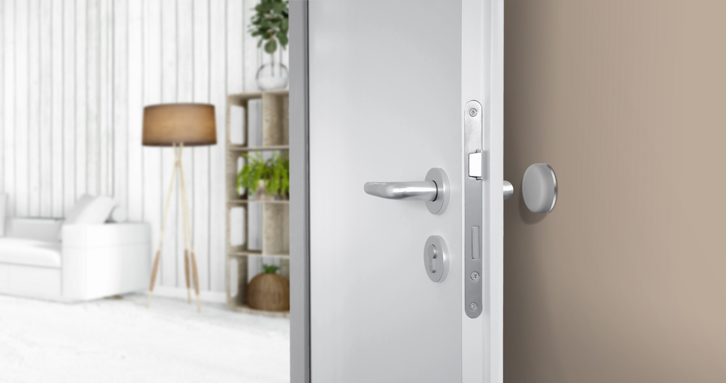 Ovenpysäytin Beslagsboden 38mm BG153 harmaa