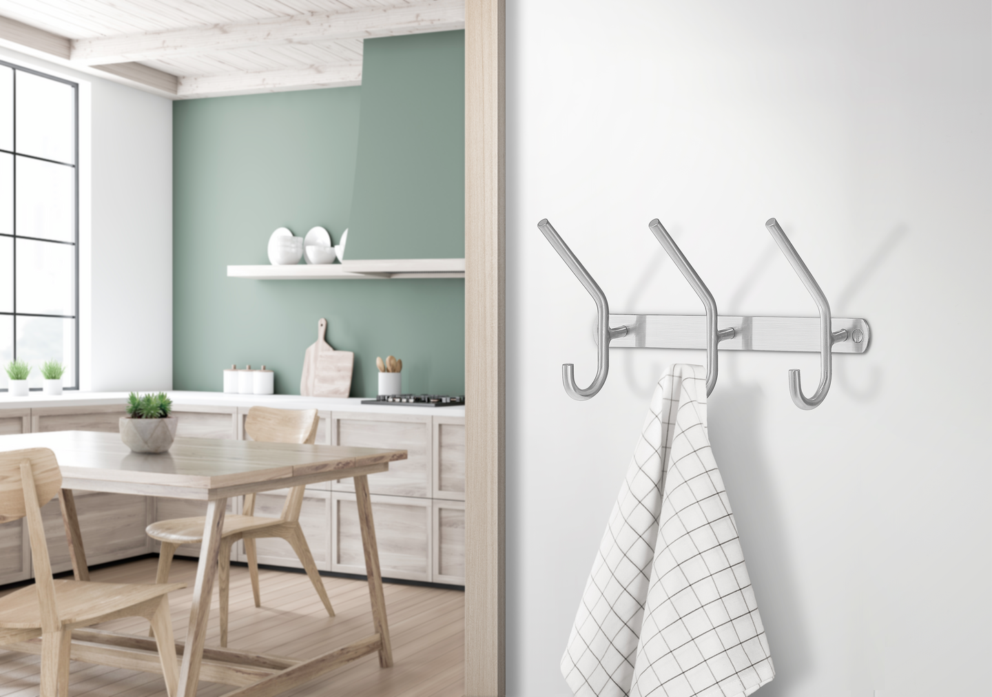 Hattukoukkulista Beslagsboden 116mm B1003 harjattu ruostumaton teräs