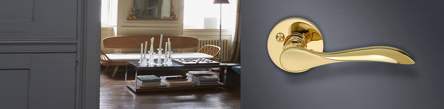 Sisäovenpainike Beslagsboden Design B857PN kiiltävä messinki