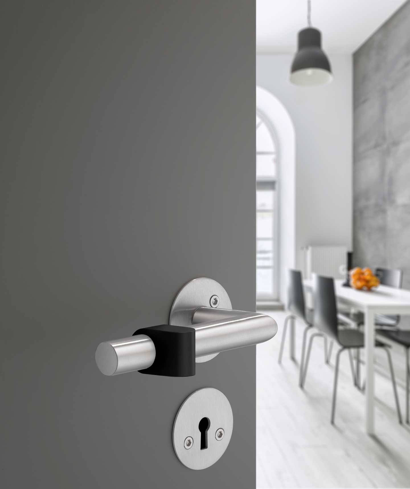 Ovenpysäytin Beslagsboden 34mm BB151 musta