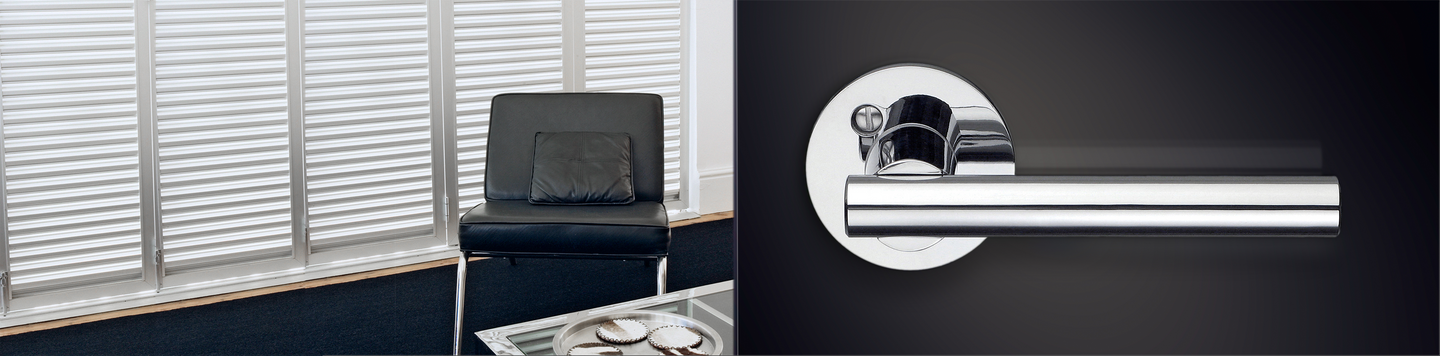 Sisäovenpainike Beslagsboden Design B862KN kiiltävä kromi